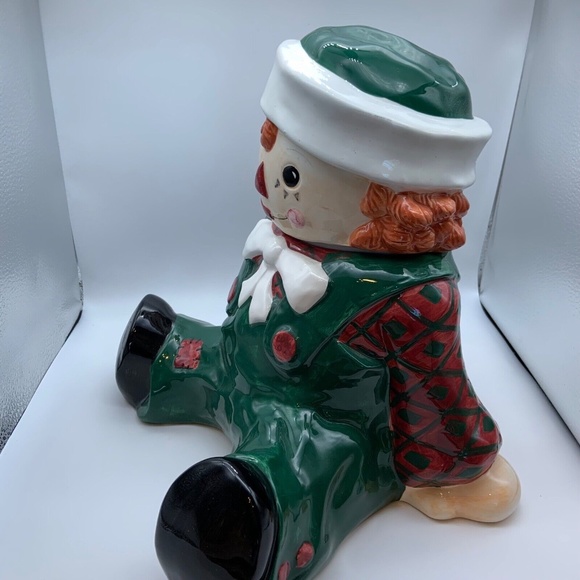 Vintage Raggedy Andy 1998 Sakura Snowden Friends Ceramic Cookie Jar - Picture 10 of 14